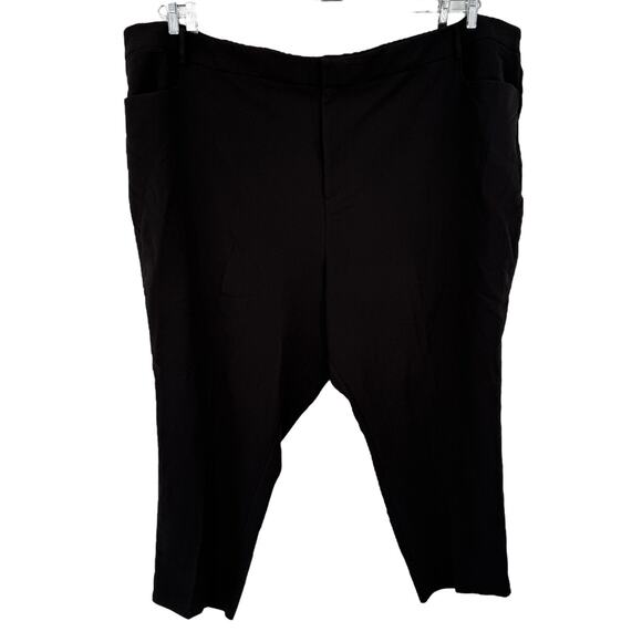 Eloquii The 365 semi stretch straight leg pants black size 32 - Picture 1 of 4